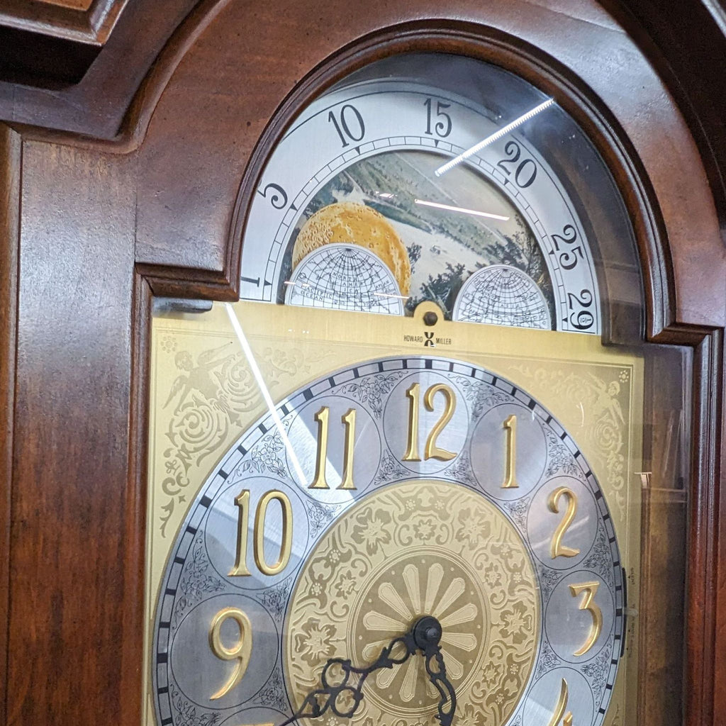 a large clock with a clock on it