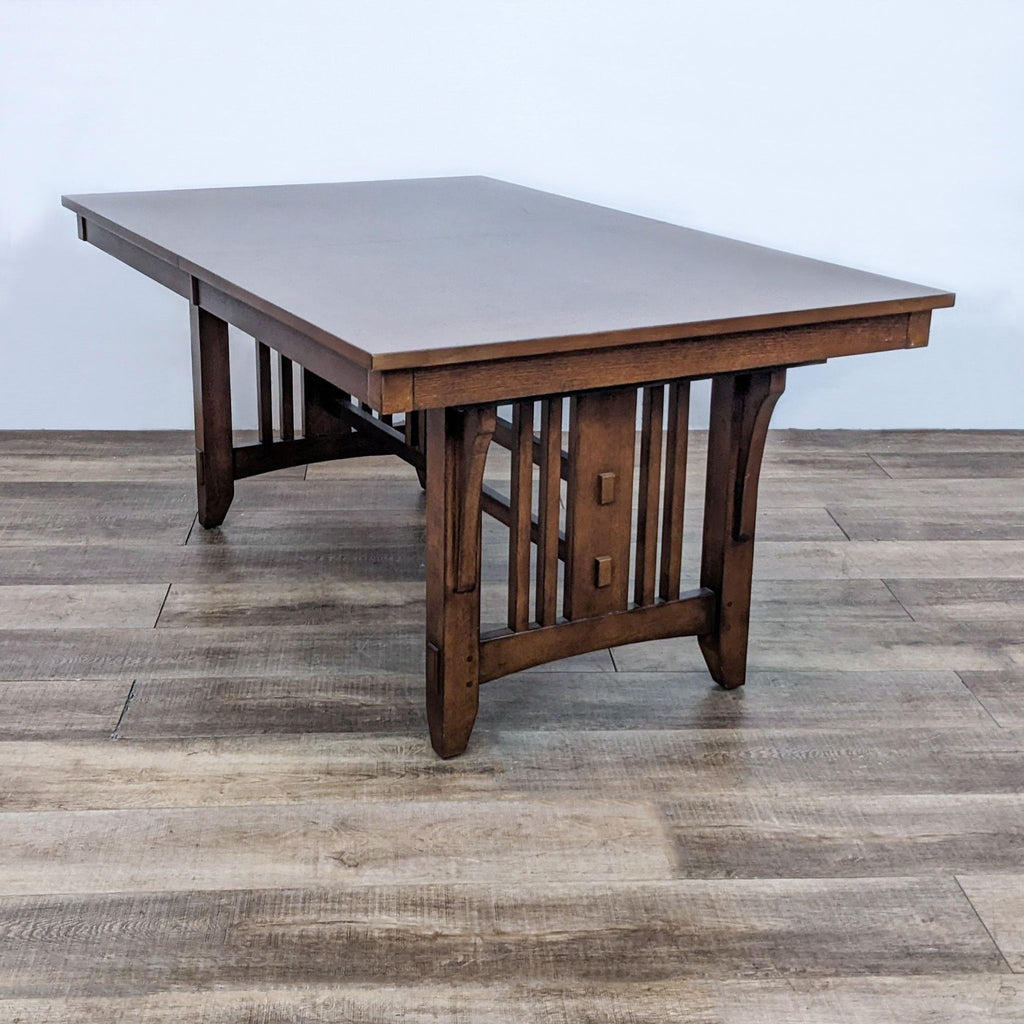 Mission Style 9 Piece Expandable Dining Set