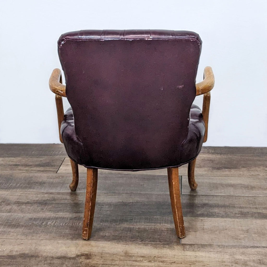 Leather Tufted Armchair