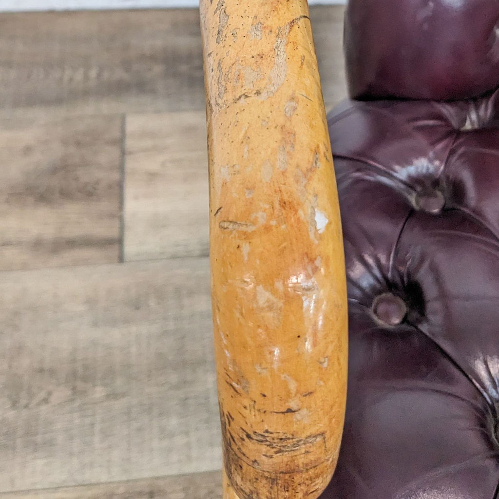 Leather Tufted Armchair