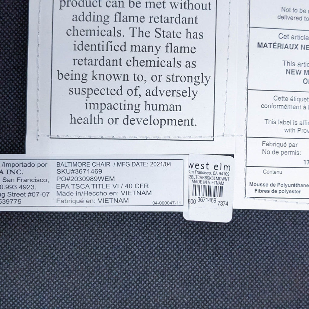 Baltimore Mid-Century Style Dining Chair from West Elm