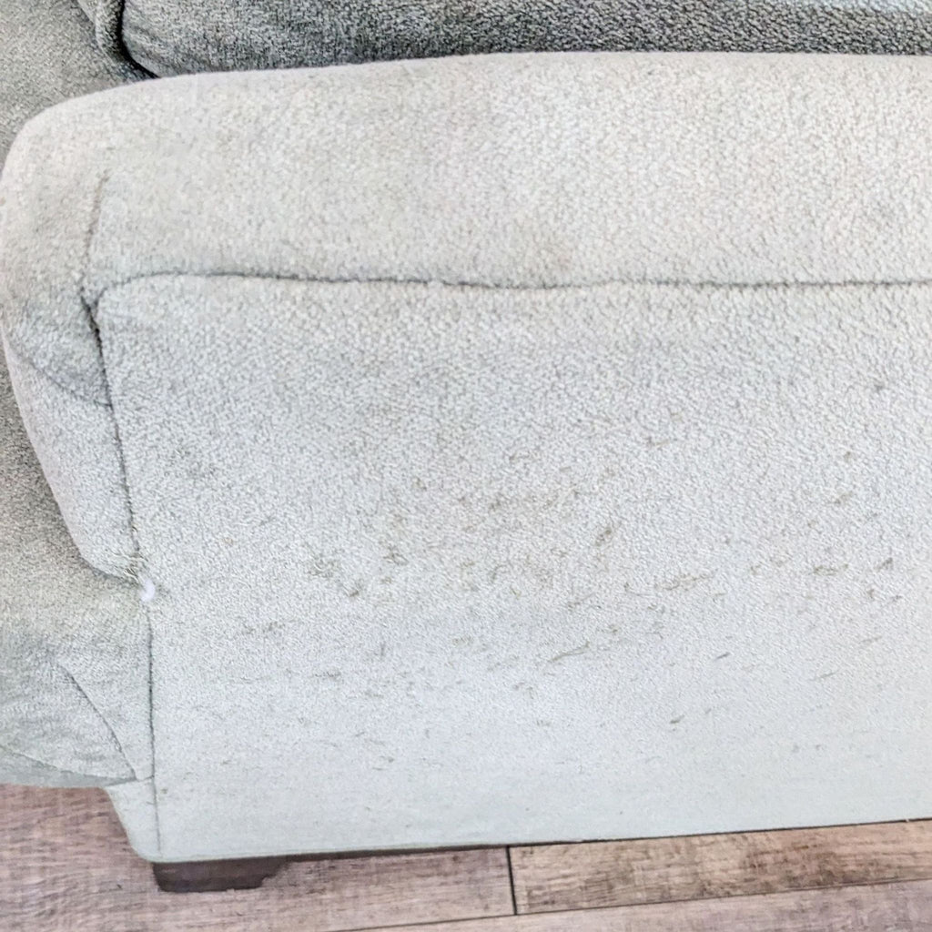 Contemporary Oversized Armchair with Extra Cushion in Soft Green