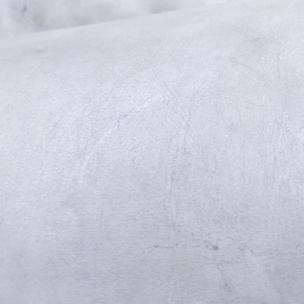 Tan Leather Contemporary Loveseat