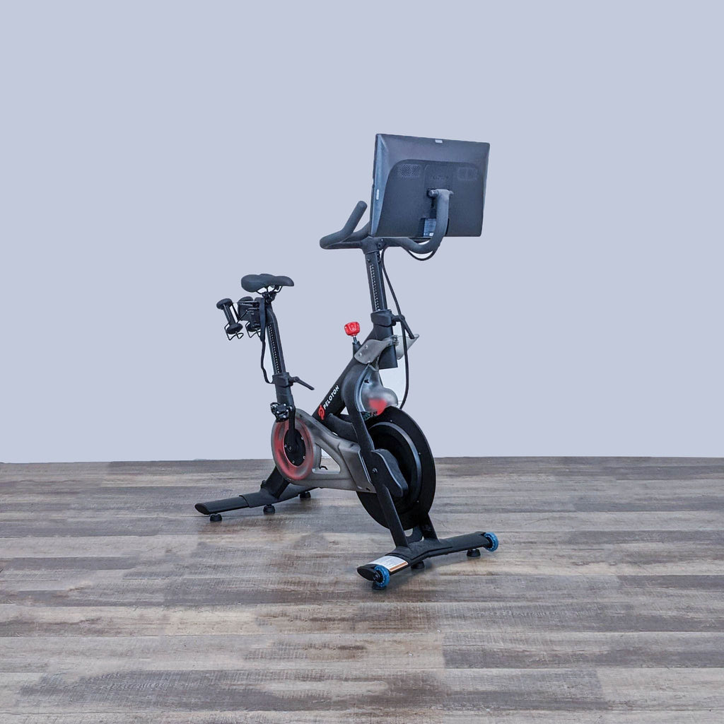 a bicycle is being used as a remote control 