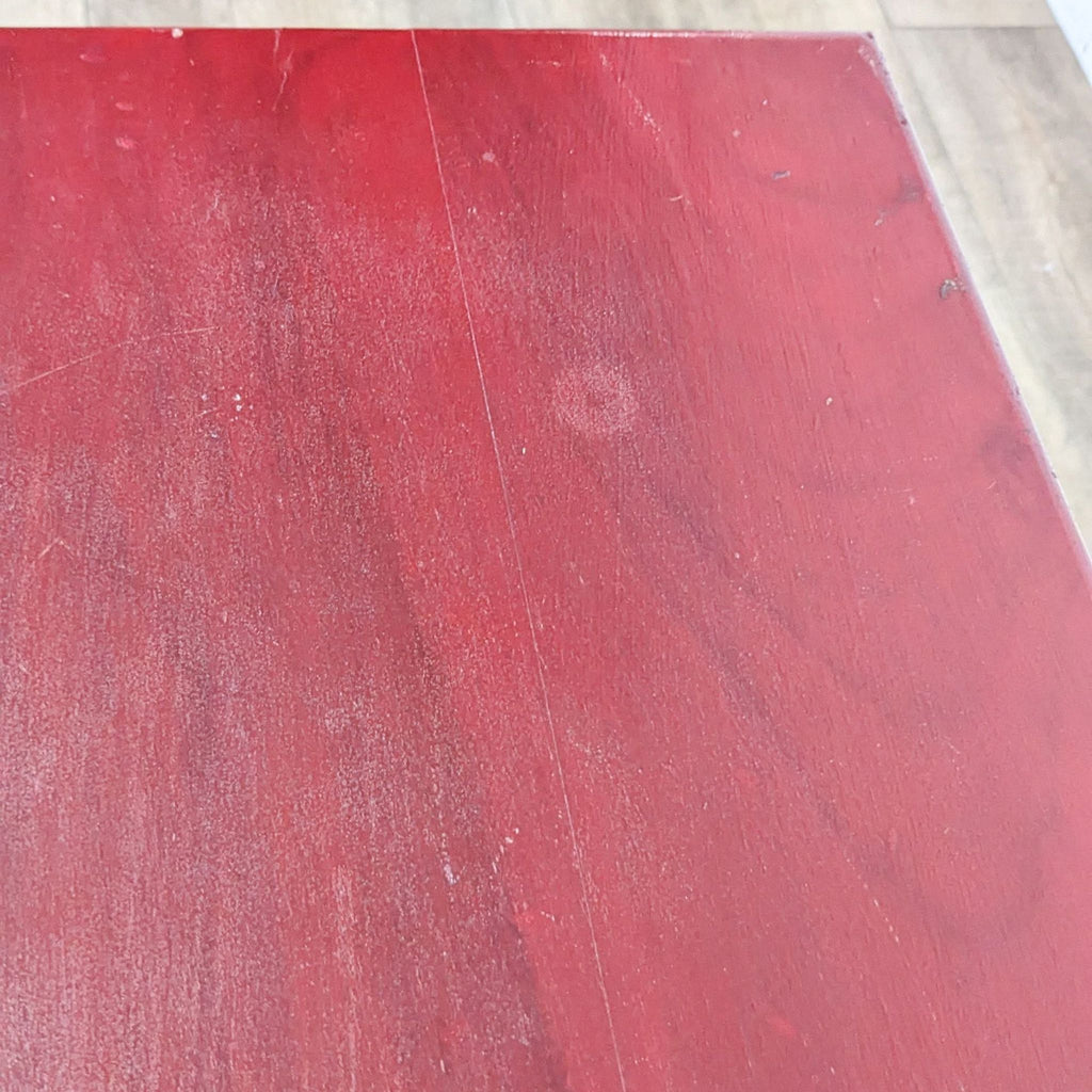 Crate & Barrel Rojo Red Media Cabinet