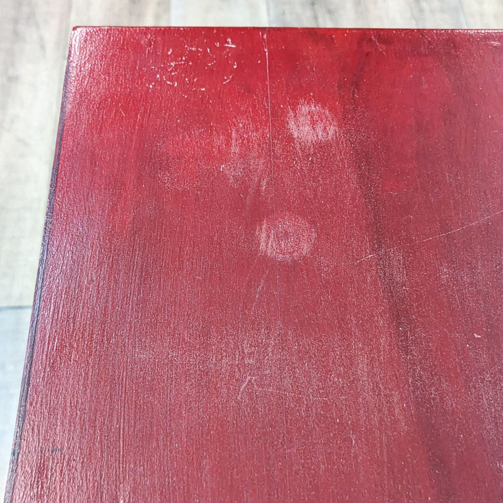 Crate & Barrel Rojo Red Media Cabinet