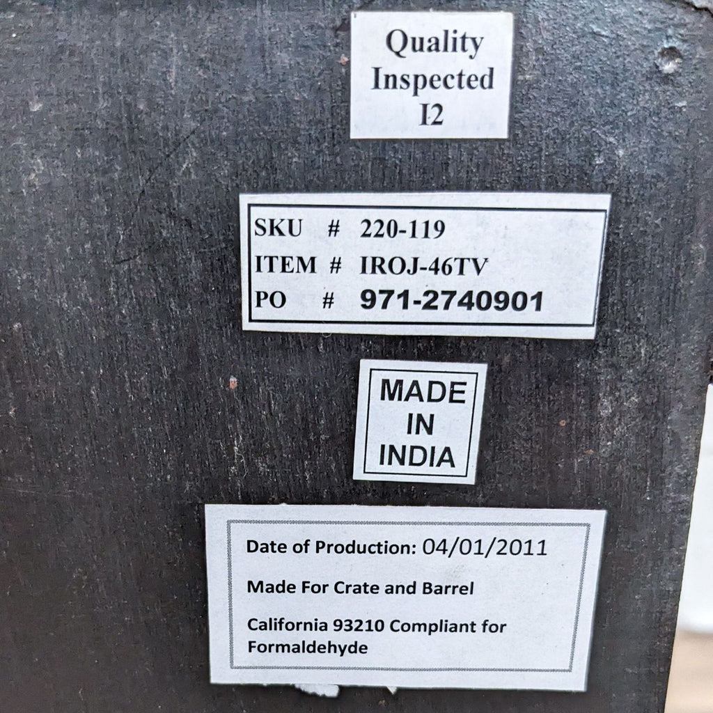 Crate & Barrel Rojo Red Media Cabinet