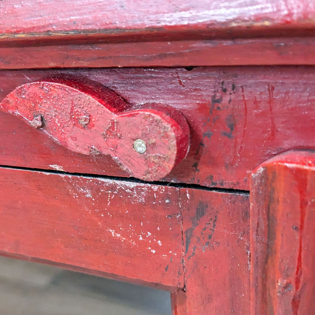 Crate & Barrel Rojo Red Media Cabinet
