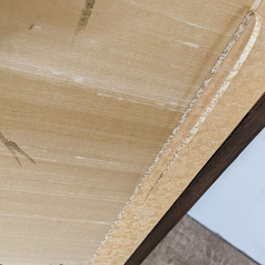 Folding Asian Silk Screen Art