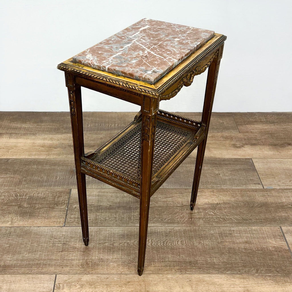 a pair of french side tables in the style of [ unused0 ]