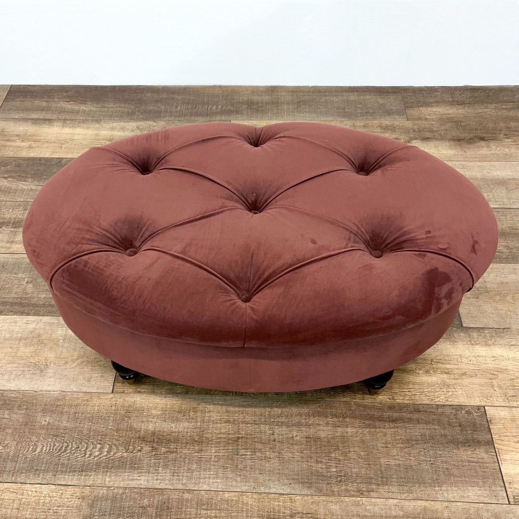 World Market Velvet Storage Ottoman