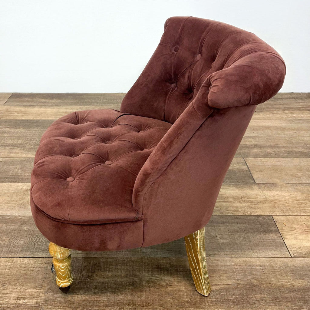 Cost Plus Velvet Tufted Accent Chair