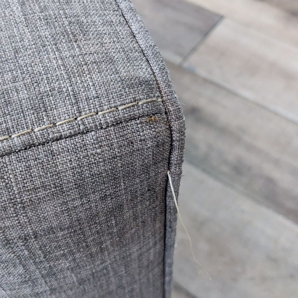 Grey Compact Swan Loveseat