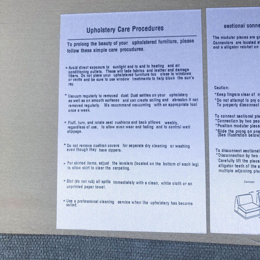 West Elm Andes Velvet Two-Piece Bumper Sectional