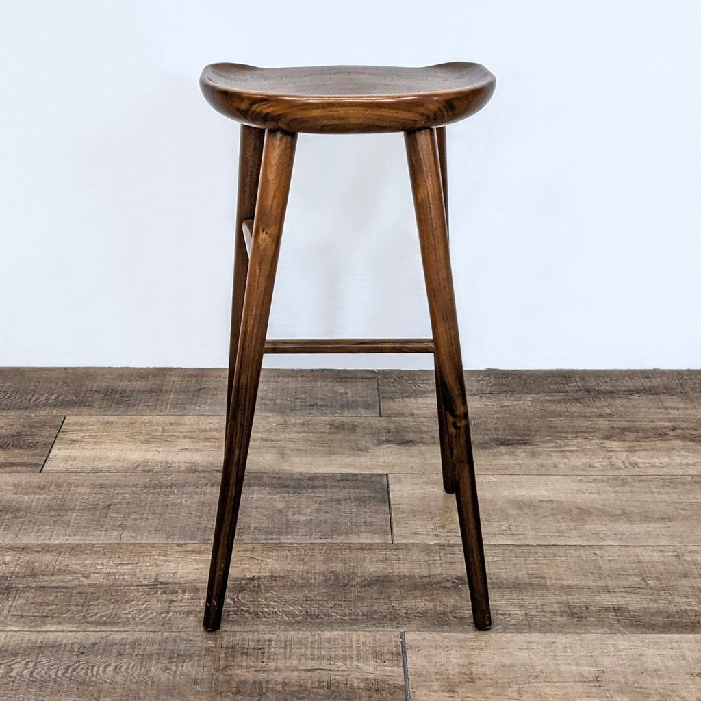 Rejuvenation Wood Tractor Counter Stools