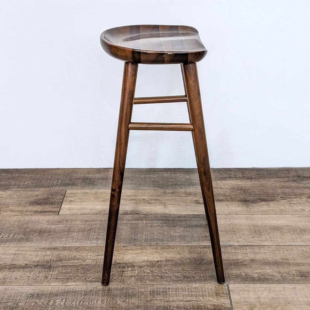 Rejuvenation Wood Tractor Counter Stools