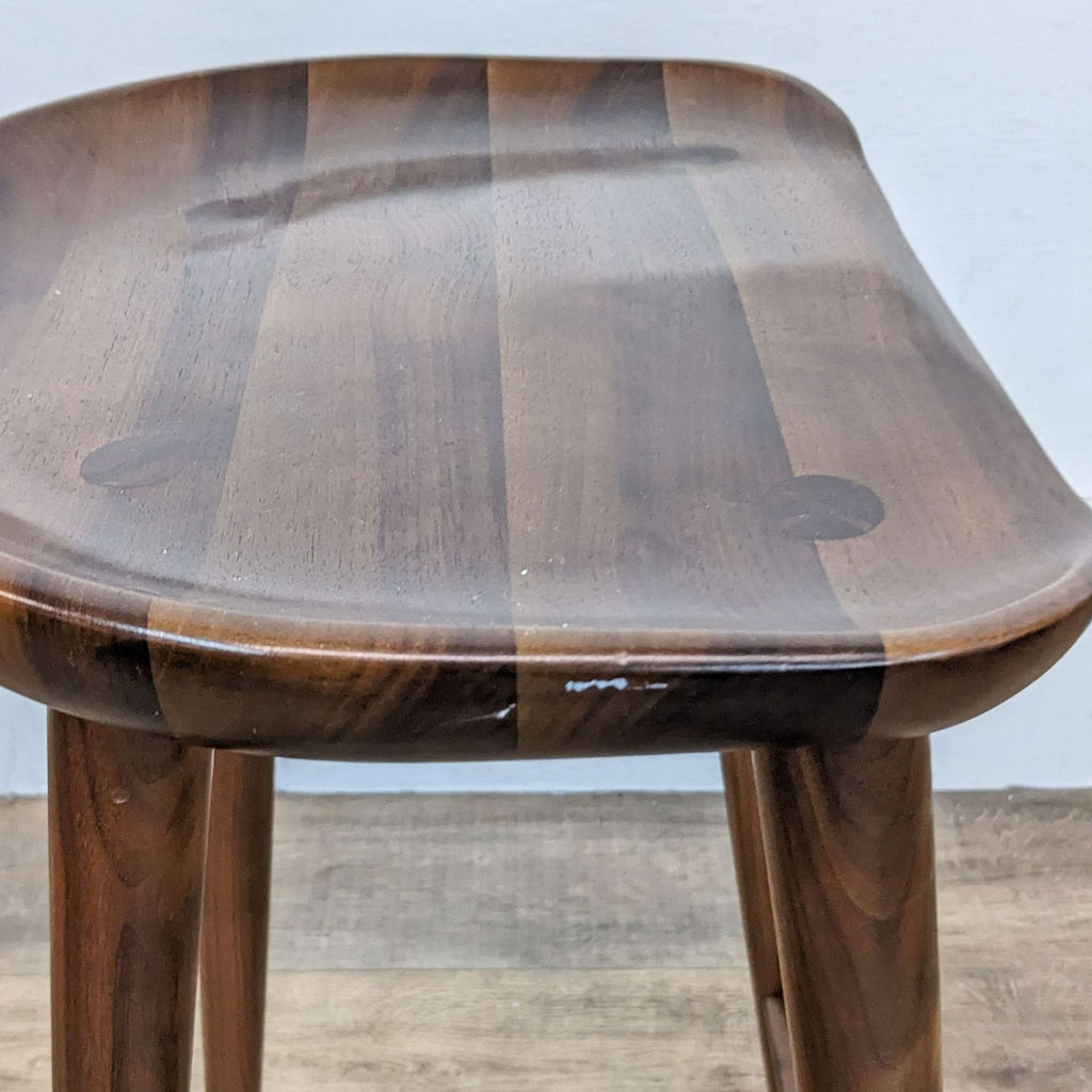 Rejuvenation Wood Tractor Counter Stools