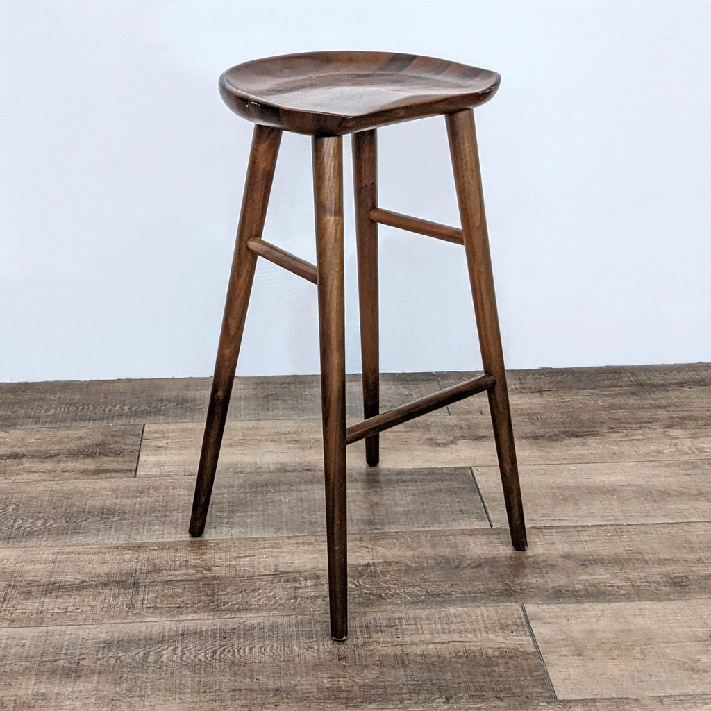 Rejuvenation Wood Tractor Counter Stools