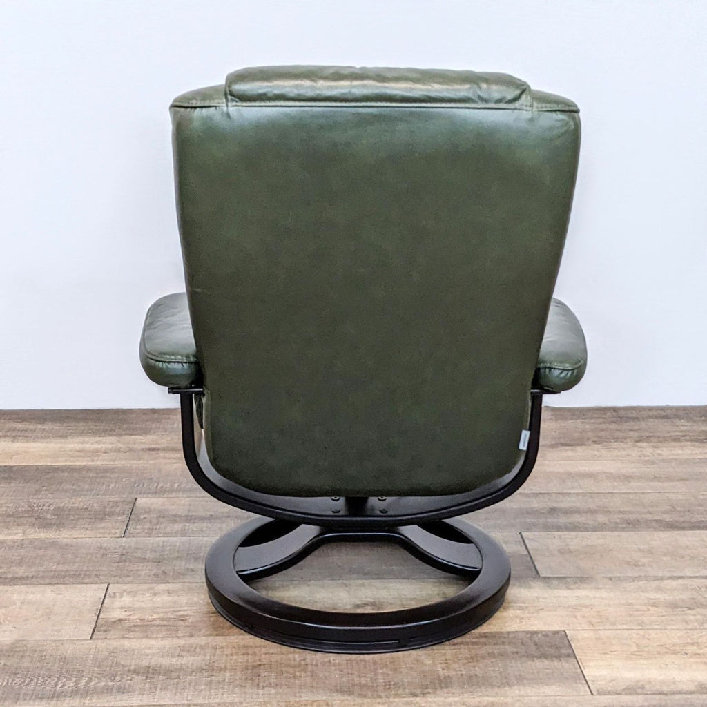 Palliser Leather Contemporary Recliner And Ottoman