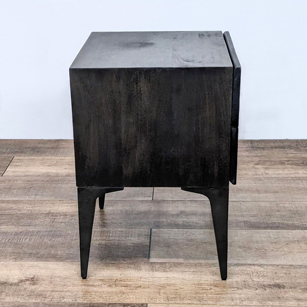 West Elm Two Drawer Nightstand with Bone Inlay