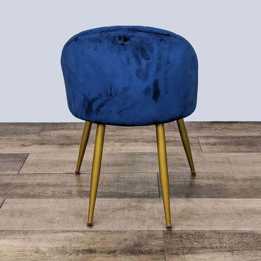 Modern Blue Velvet Accent Chair