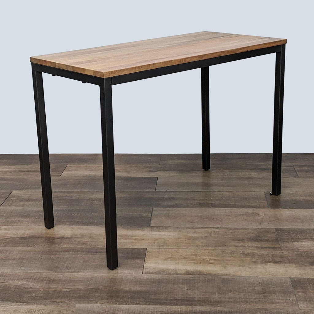 West Elm Box Frame Mango Wood and Steel Dining Table
