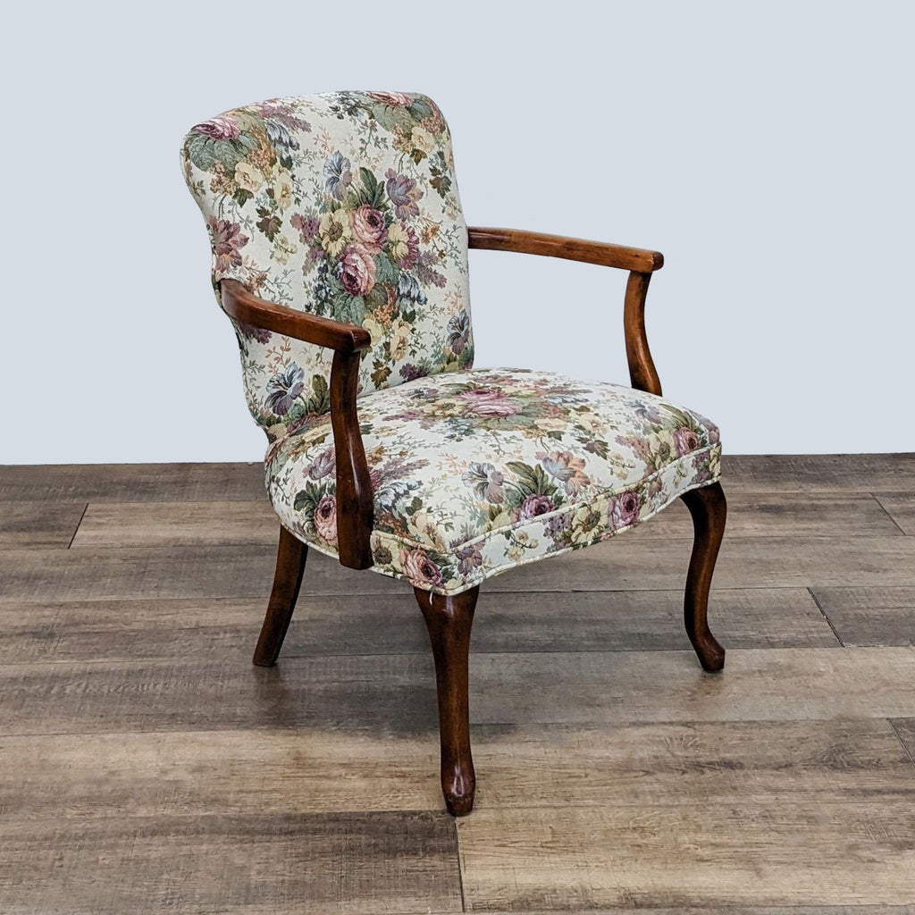 Ethan Allen Queen Anne Upholstered Armchair