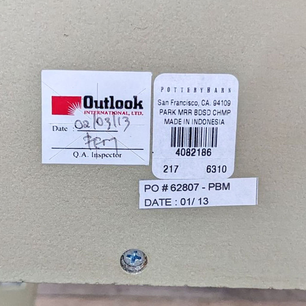 Pottery Barn Park Mirrored Nightstand