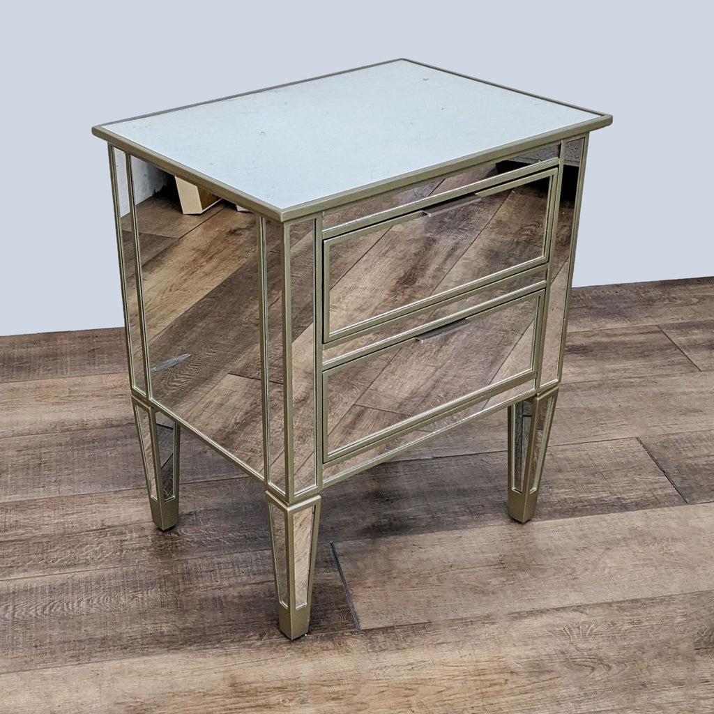 Pottery Barn Park Mirrored Nightstand