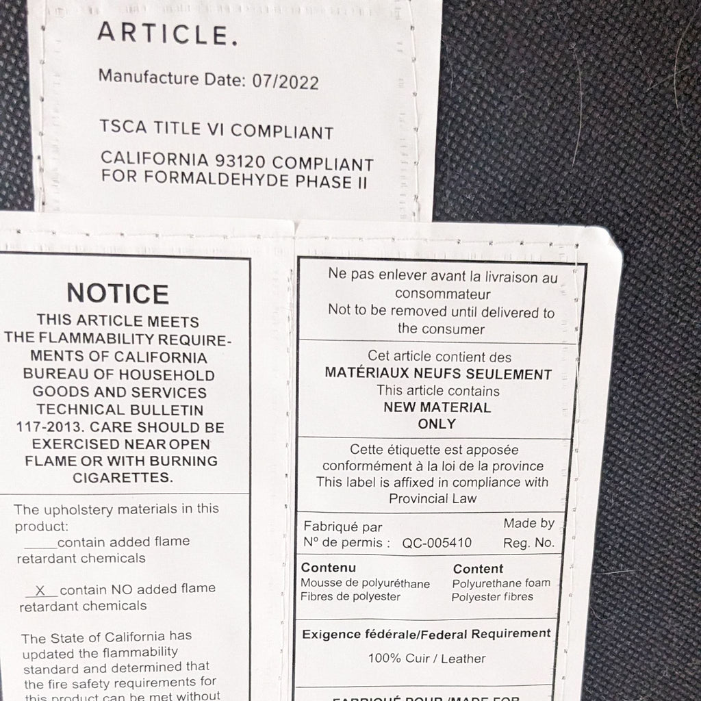 Article Cilo Charme Leather Ottoman