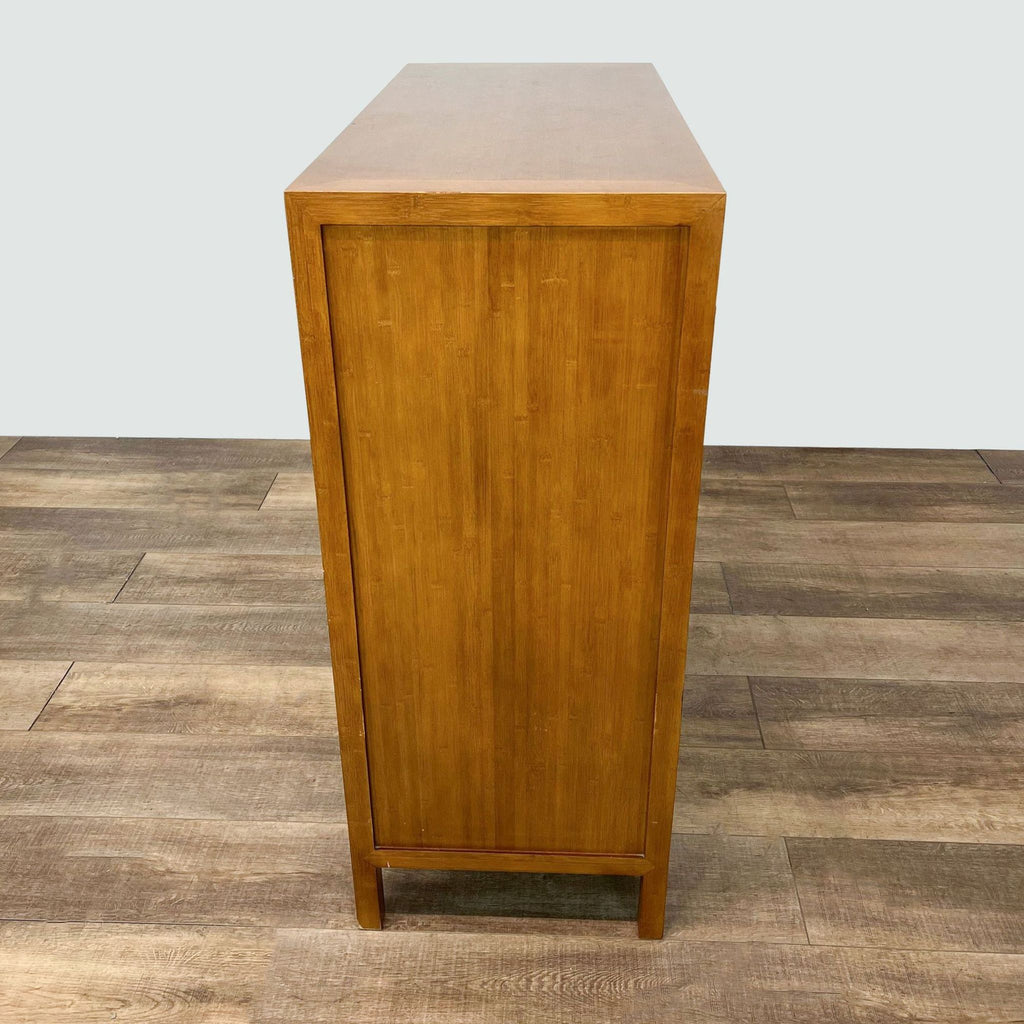 Crate & Barrell Bamboo Dresser with Cabinet by Maria Yee