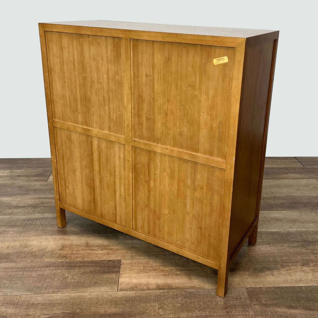 Crate & Barrell Bamboo Dresser with Cabinet by Maria Yee