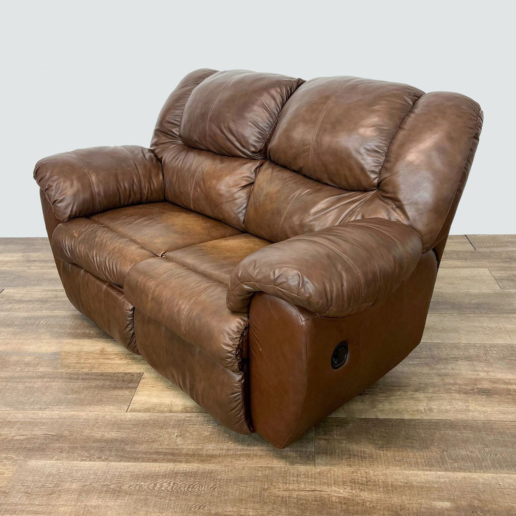 n Leather Reclining Sofa