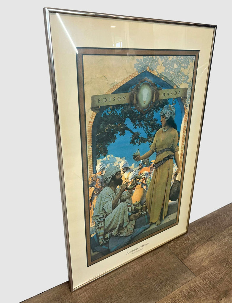 Framed Poster of ‘Lamp Seller of Bagdad’ by Maxfield Parrish
