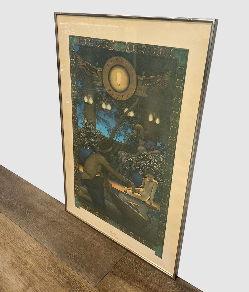 Framed Poster Print Titled “Egypt” by Maxfield Parrish