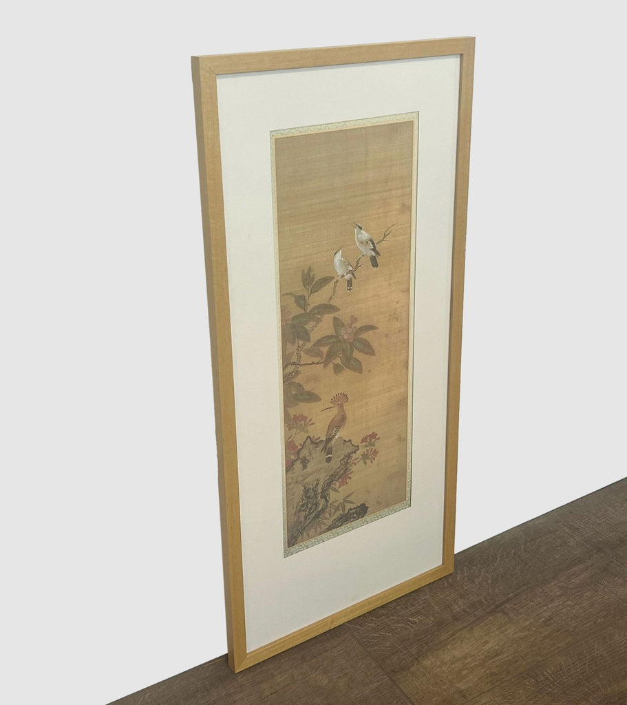 Japanese Framed Bird Art Print