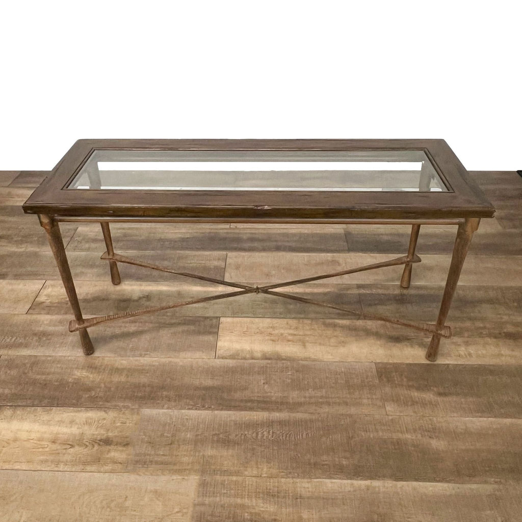 Glass Top Console