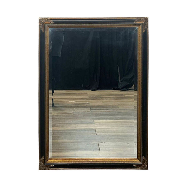 Reperch mirror with a bronze and gold frame featuring ornate corner details.