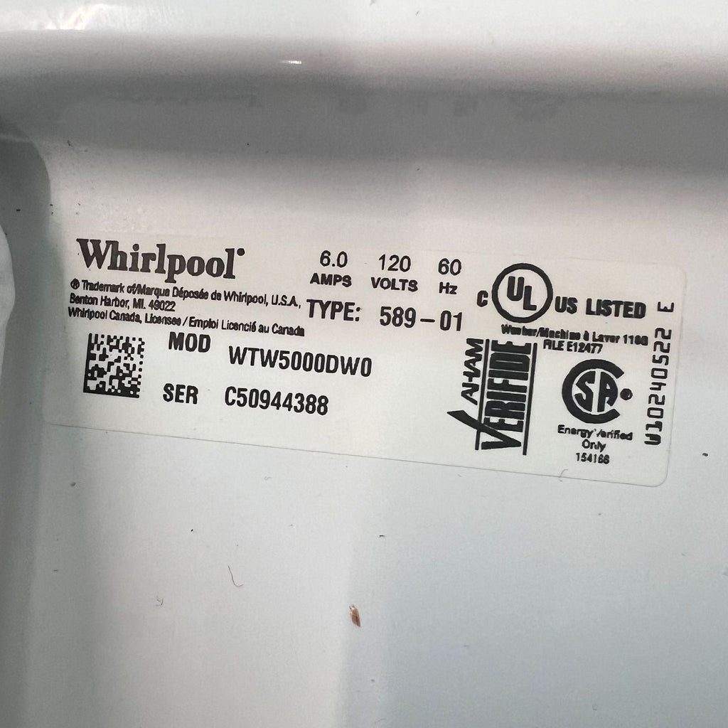 Whirlpool High-Efficiency Top-Load Washer with Multiple Wash Options