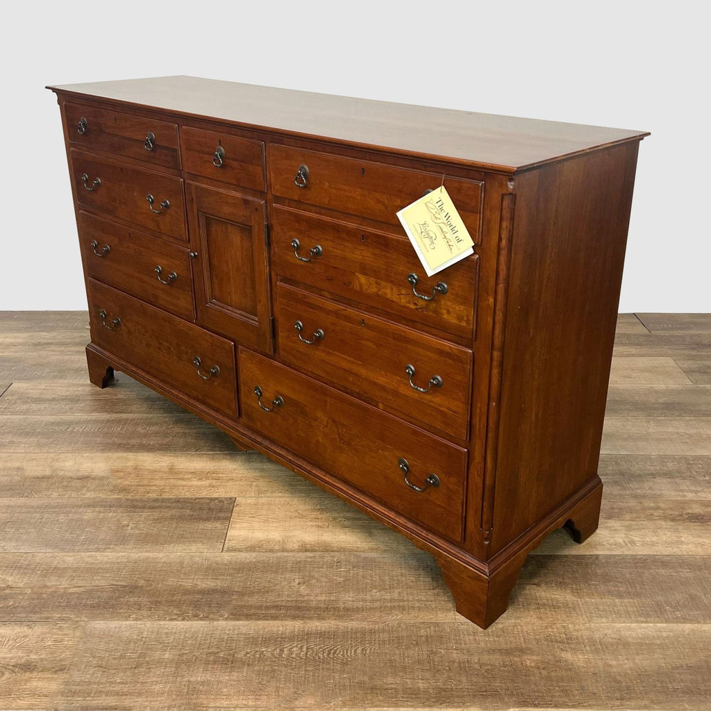 Vintage Lexington Bob Timberlake Cherry 9 Drawer Dresser with Mirror