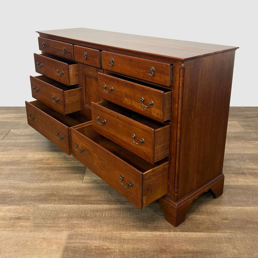 Vintage Lexington Bob Timberlake Cherry 9 Drawer Dresser with Mirror