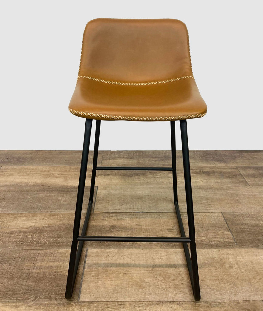 Amazon Modern Faux Leather Stool with Metal Frame