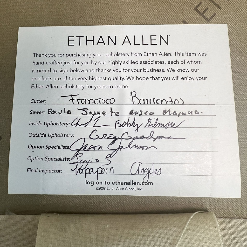 Ethan Allen Hyde Classic Loveseat