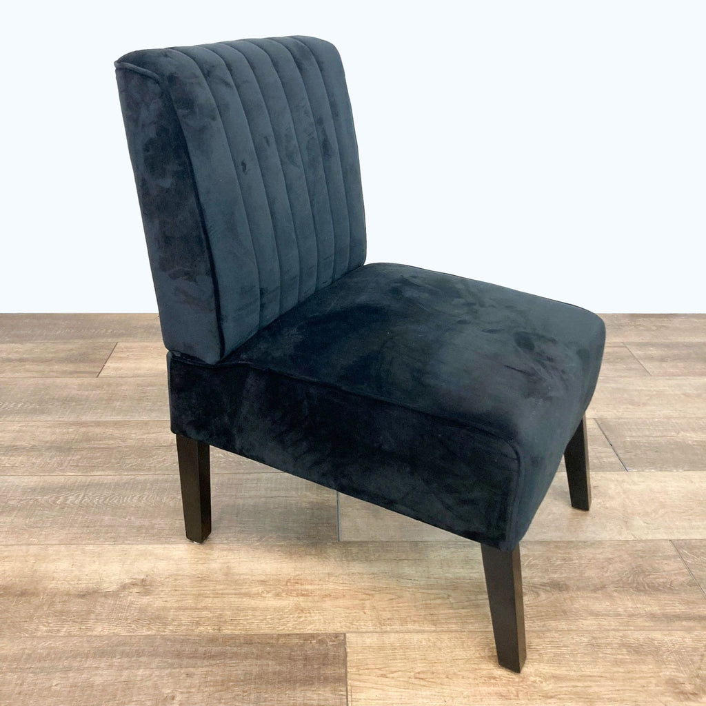 Evans Velvet Slipper Chair by US Pride Furniture