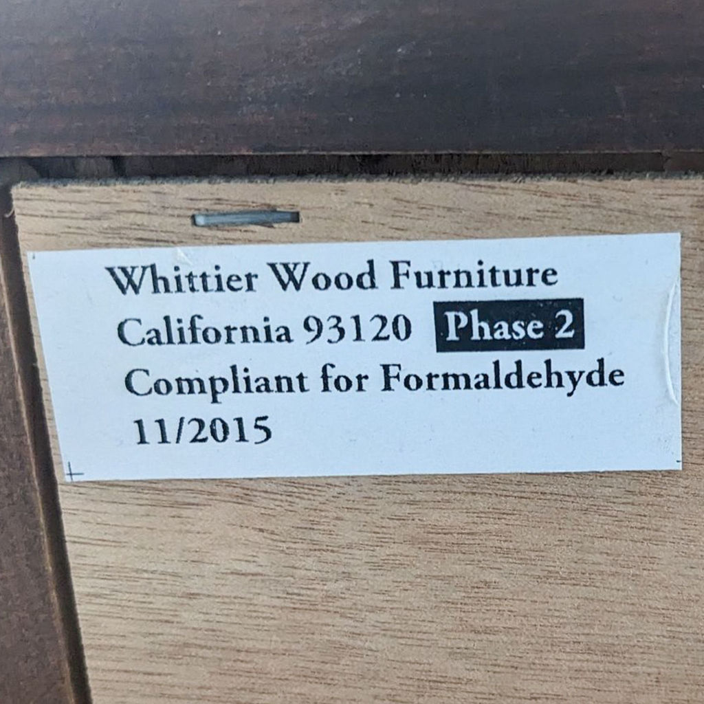 Whittier Wood Furniture McKenzie 10 Drawer Dresser
