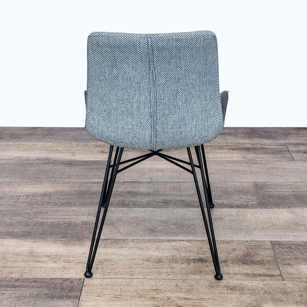 Euro Style Modern Alisa Leather and Fabric Side Chair