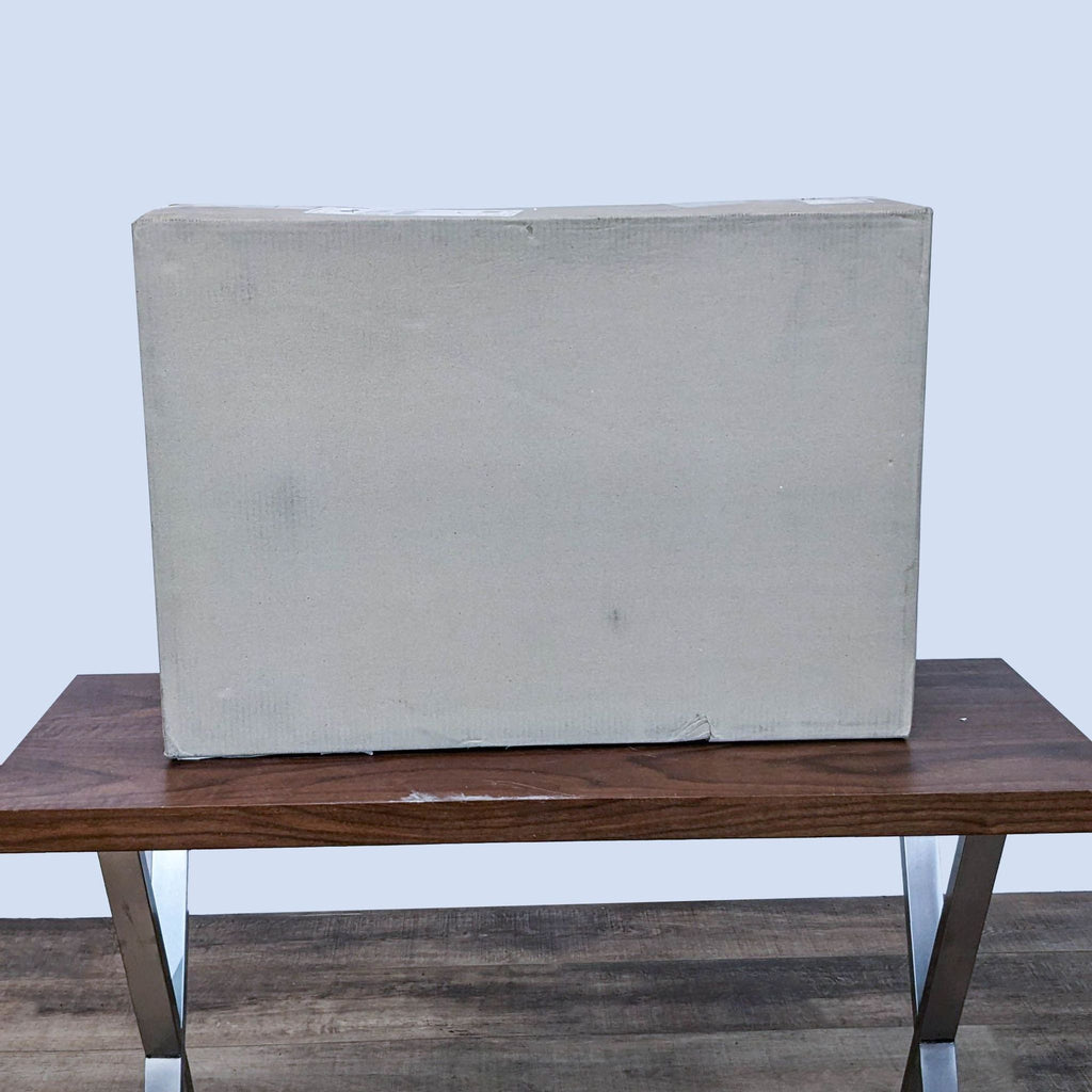 a large concrete block on a table