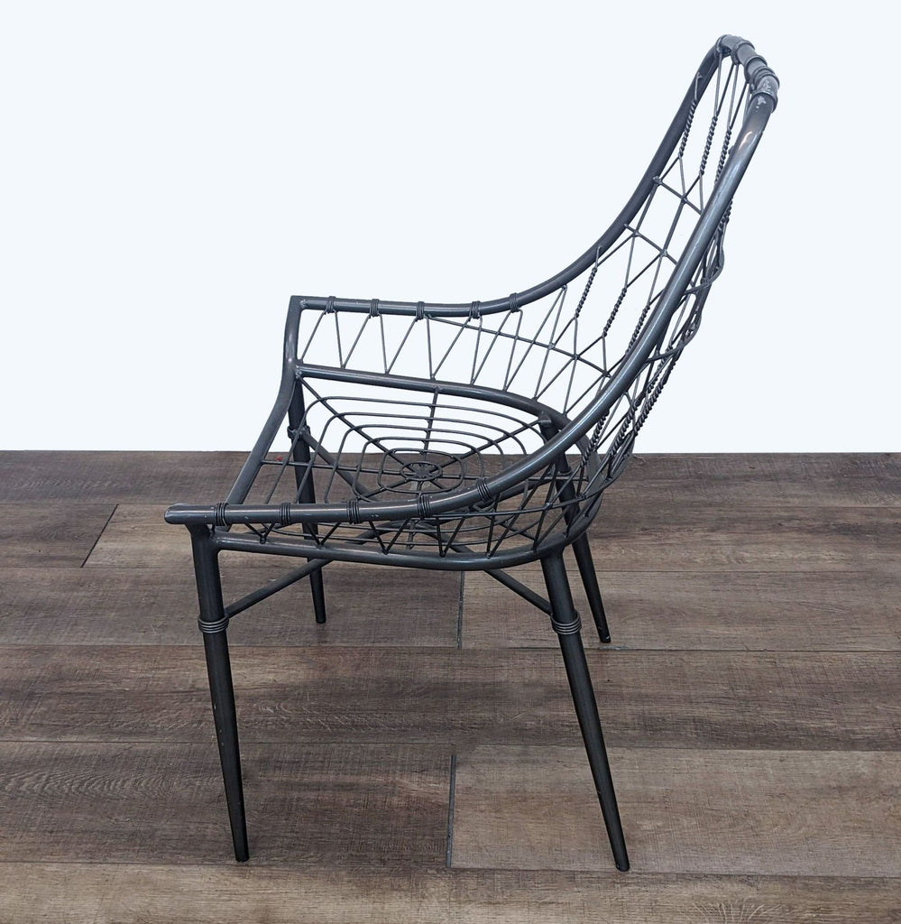 Modern Geometric Wire Dining Chair