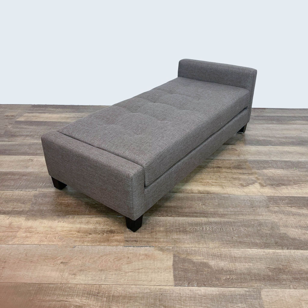 Modern Minimalist Tufted Daybed/Sofa in Elegant Grey