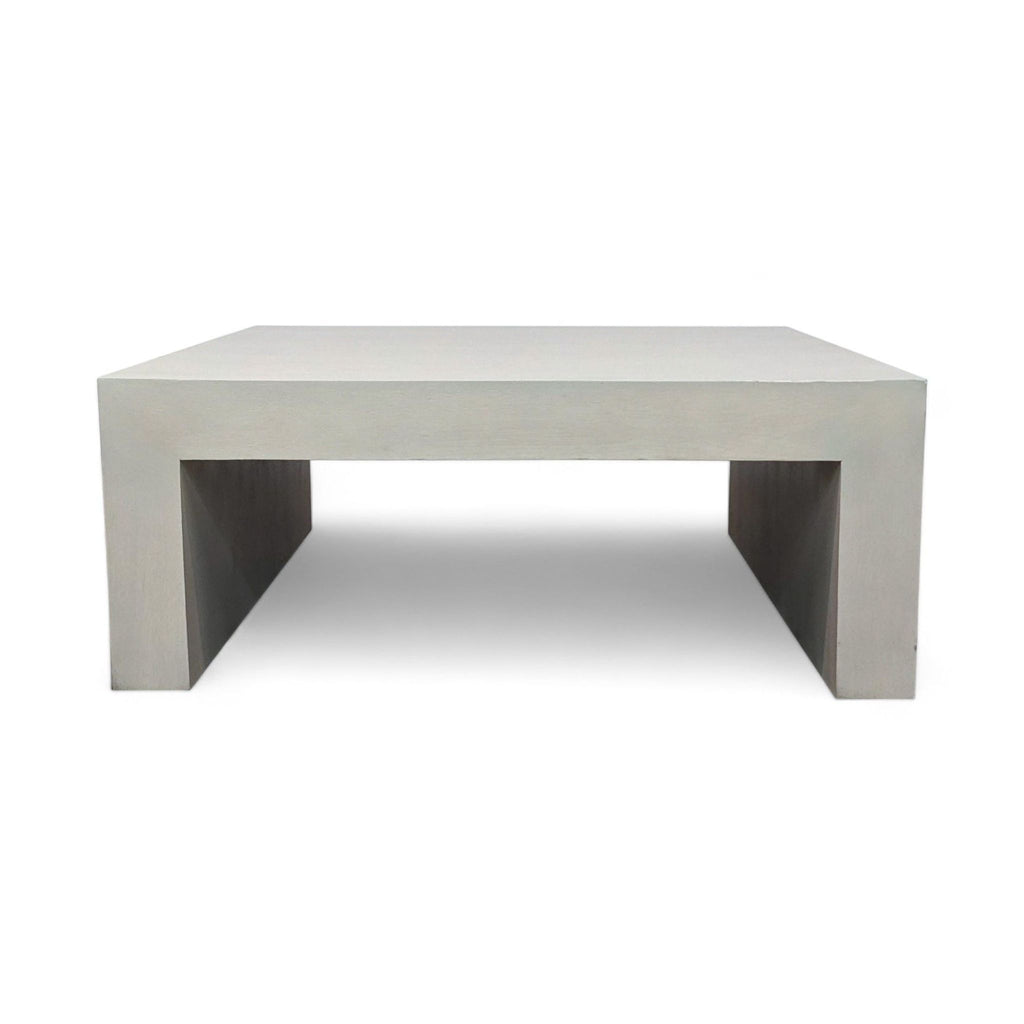 1. Diamond Sofa brand coffee table made of solid mango wood with a natural finish, shown in a front profile view.